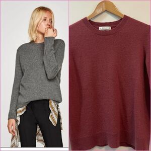 Zara 100% Cashmere sweater color Maroon in size S